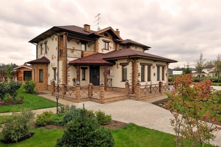 Отделка фасада дома: лучшие технологии и материалы. Дизайнерские идеи (57 фото)